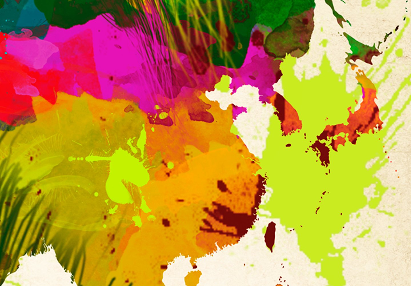 B&D XXL - Lavagna Di Sughero per Puntine - Mappa Mondo 120x80 cm 3 Pezzi - Bacheca Sughero da Parete & Quadri Componibili in un Uno - Grande Decorativo per Parete per le Note - Terra k-A-0006-p-f