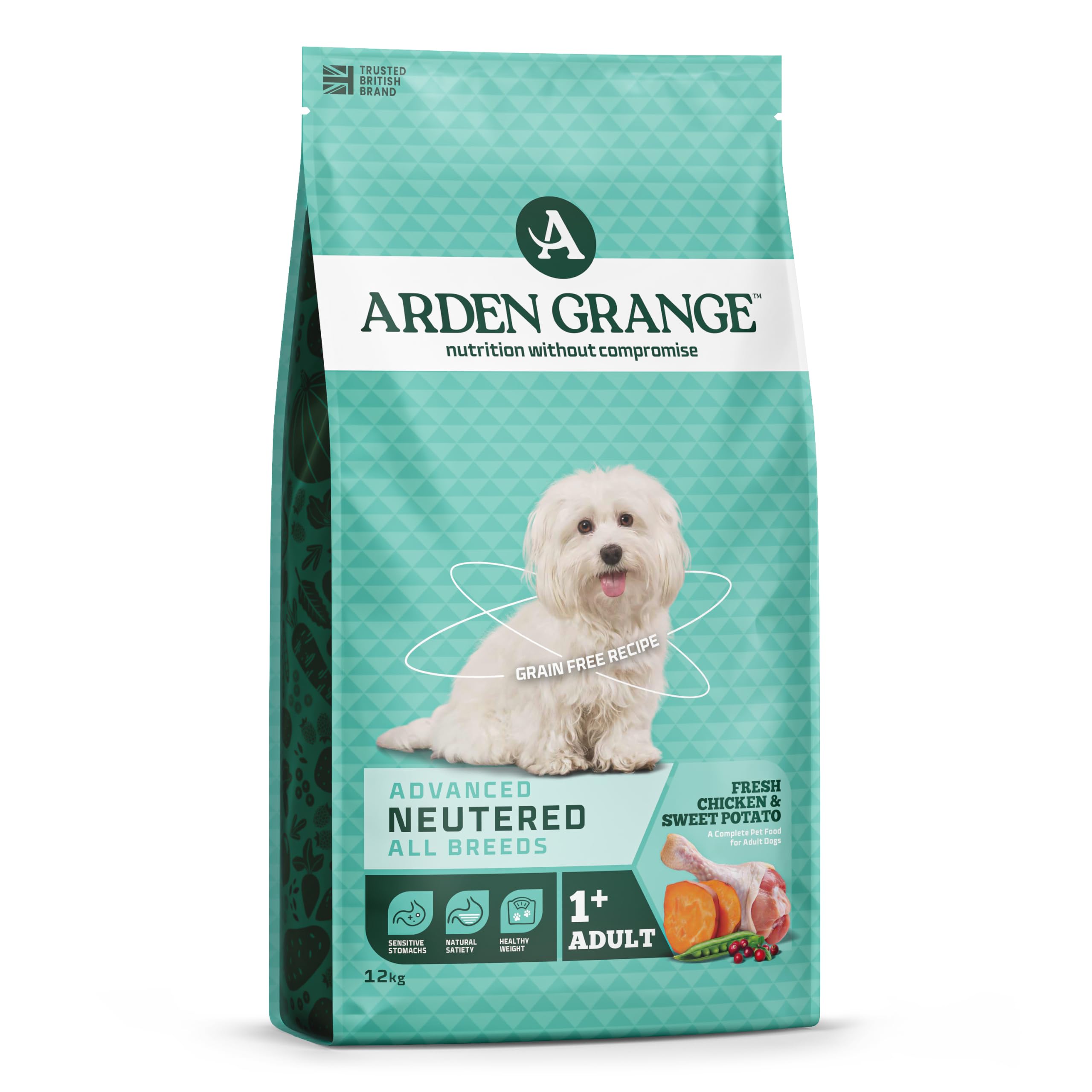 Arden Grange Advanced Neutered Fresh Chicken & Sweet Potato Dog Food 12kg