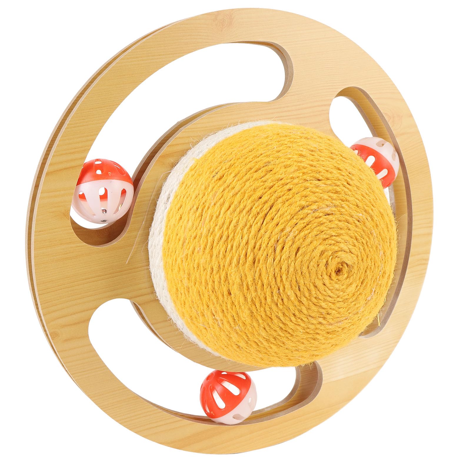 Pelota rascadora para gatos de sisal con accesorios de tornillo para montaje