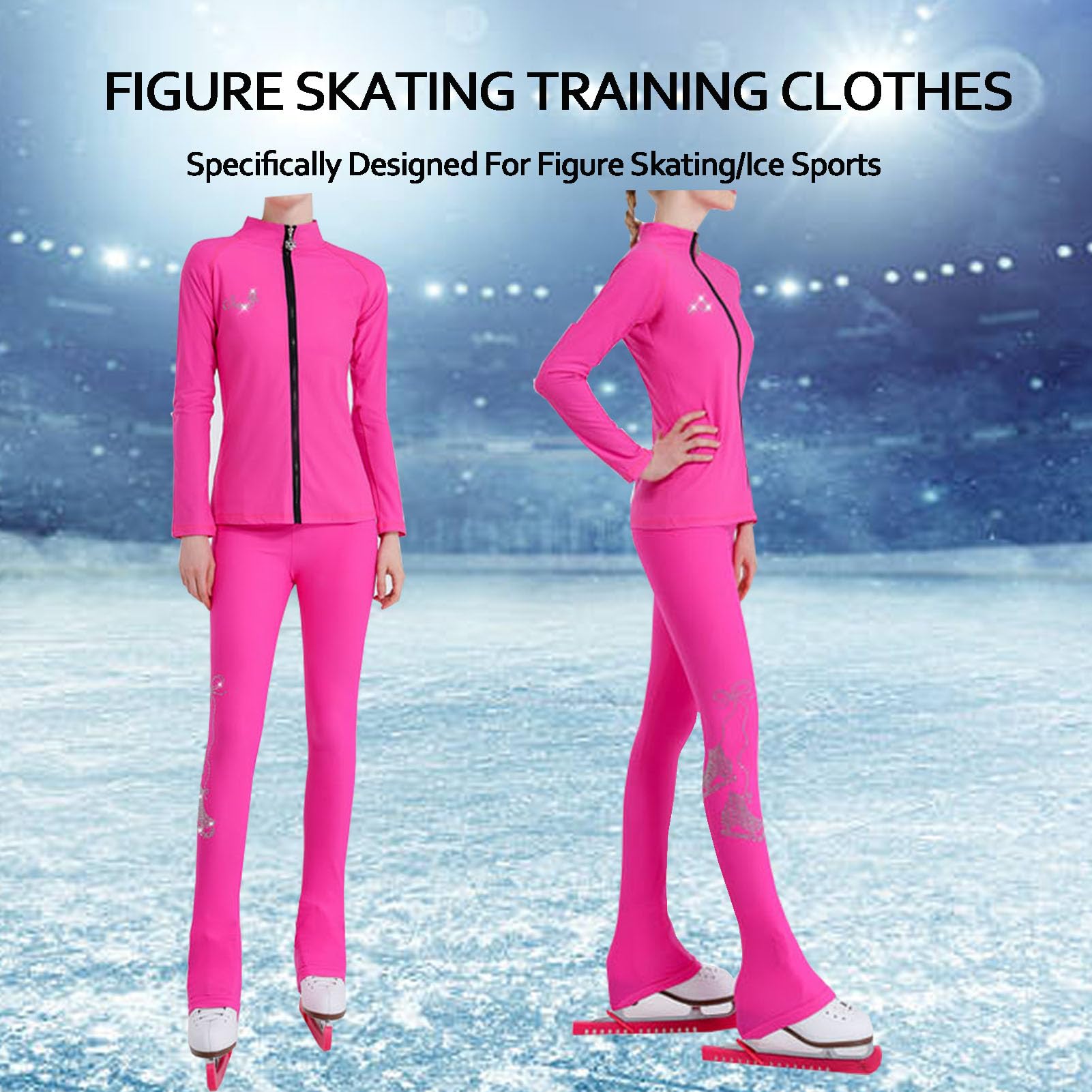 Tenue Patinage Artistique Ensemble, Ensembles Pantalons Et Vestes Patinage Artistique, Gymnastique Patinage EntraîNement