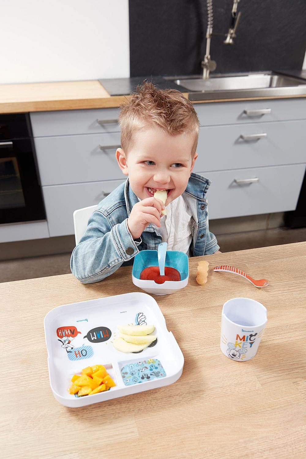 Badabulle Disney Baby Mickey Coffret Repas Amazon Fr Bebe Et Puericulture