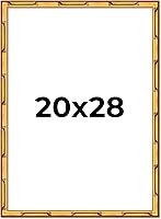 Vista 163 de Poster Palooza Marco de madera maciza de bambú dorado de 12 x 8 pulgadas con acrílico UV, respaldo de tablero de espuma y accesorios para colgar