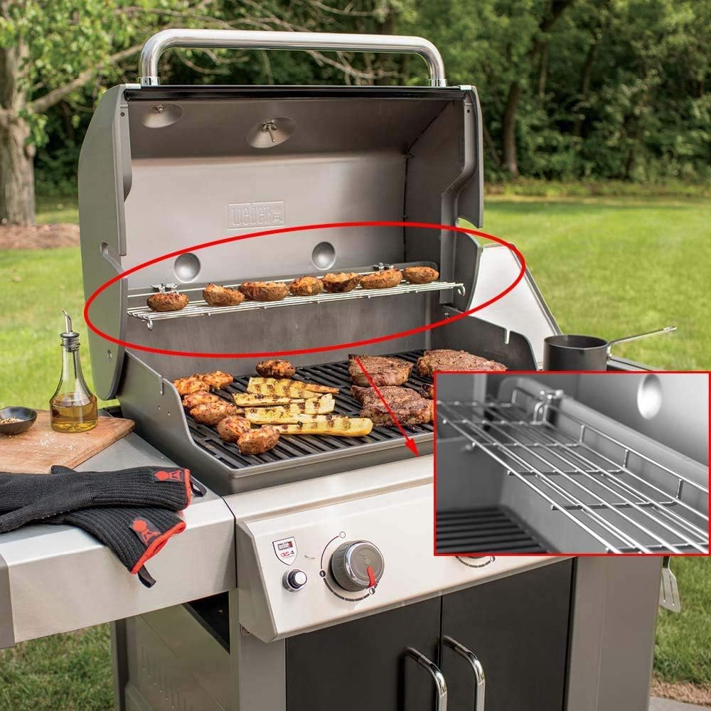 QuliMetal 65054 Grill Warming Rack for Weber Genesis 300 Series, Genesis E310, E320, E330, S310, S320, S330, Warming Grates for 81323, 62749, 26 1/2 x 5 1/4 Inches : Garden & Outdoor