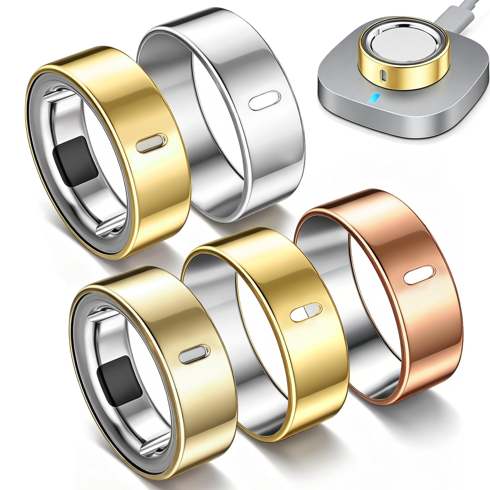 5 Pack TPU Cover Compatible for Oura Ring Gen 4/Gen 3 Protector-Size 6