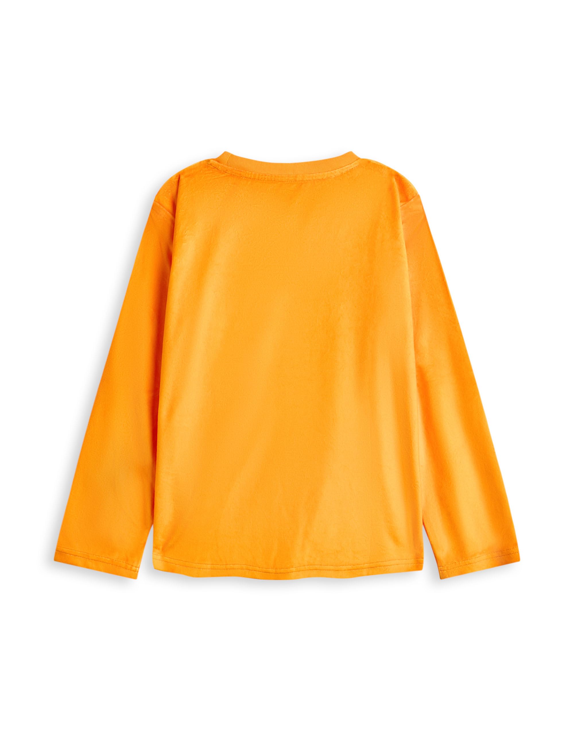 Garfield Set Pigiama da Donna | Top a Maniche Lunghe con Grafica Lazy Cat per Adulti e Pantaloni Pigiama a Gamba Lunga in Arancione | Indumenti da Notte con Stampa Integrale del Personaggio