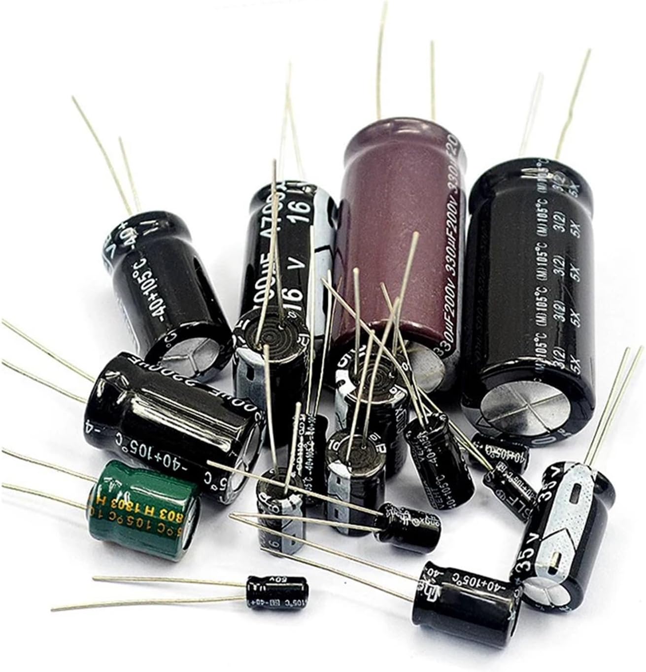 63v3300UF 18x35mm Aluminum electrolytic Capacitor 3300uf63v 63v3300mf 3300mf63v 3300uf 63wv 63vdc 3300MFD 63v 3300uf 4700uf 63v (Size : 63v330uf 13x20 10pcs)