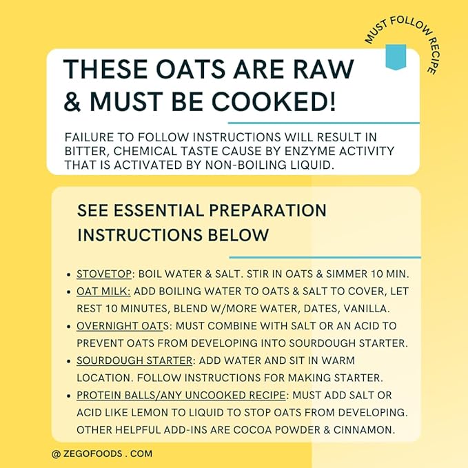 Avena en Hojuelas Orgánica y Sin Gluten ZEGO - 14 oz miniatura 4