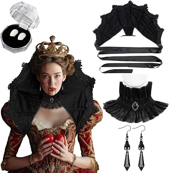 4 Pcs Victorian Vampire Costume Vampire Collar Gothic Set