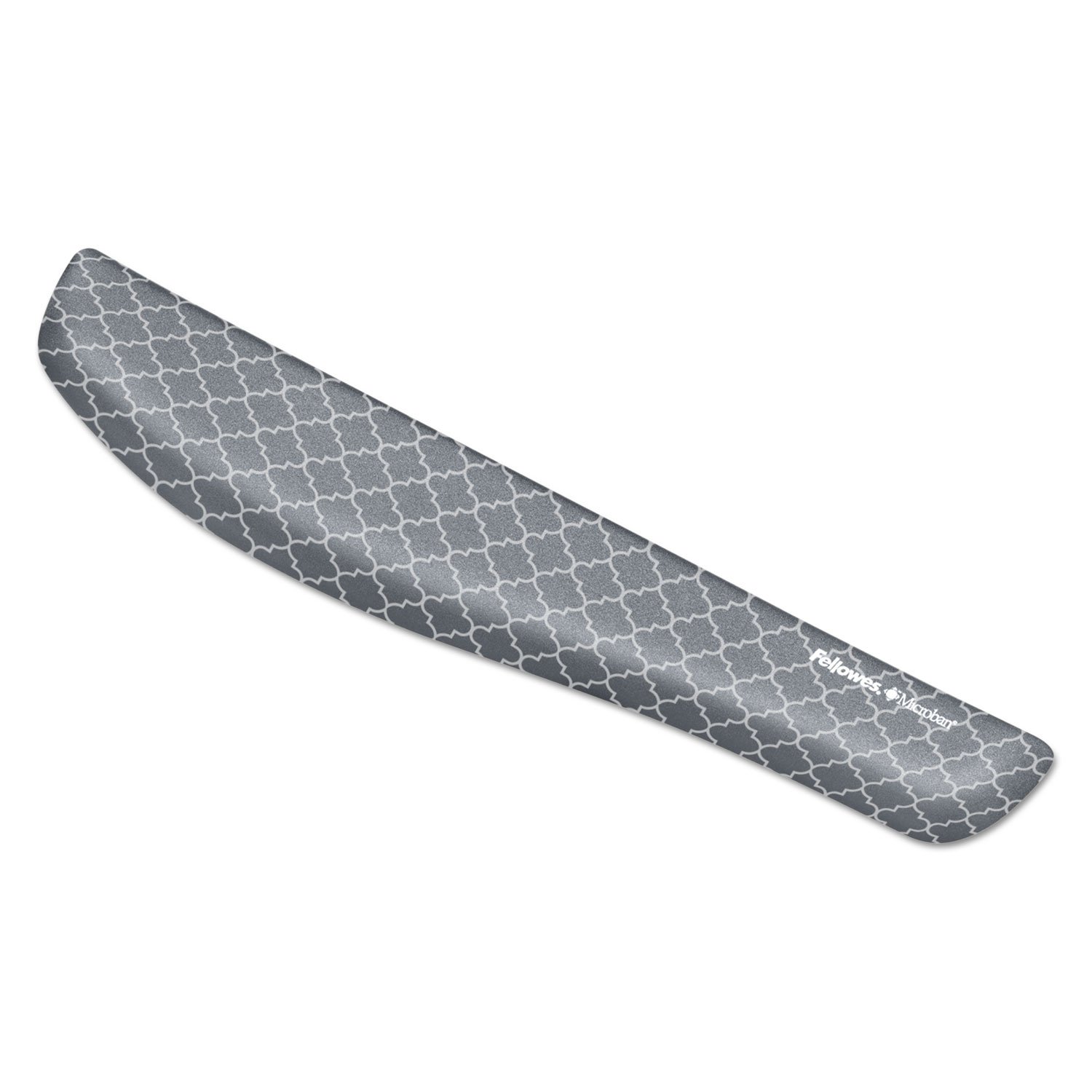 Fellowes PlushTouch FEL9549801 Repose-poignet pour clavier Gris/blanc 18 1/8 x 3 3/16 x 1