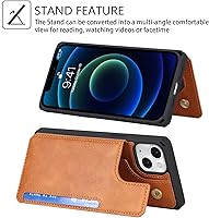 Vista 153 de Cavor for iPhone 11 Wallet Case with Card Slots Holder,Premium PU Leather Kickstand Feature Case [Wrist Strap] Double Magnetic Clasp Shockproof Flip