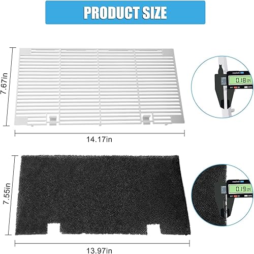 Miniatura 6 de Linkstyle Kit de cubierta de ventilación de CA para caravana, rejilla de conductos de AC con 5 filtros, compatible con unidad Dometic 3104928.019