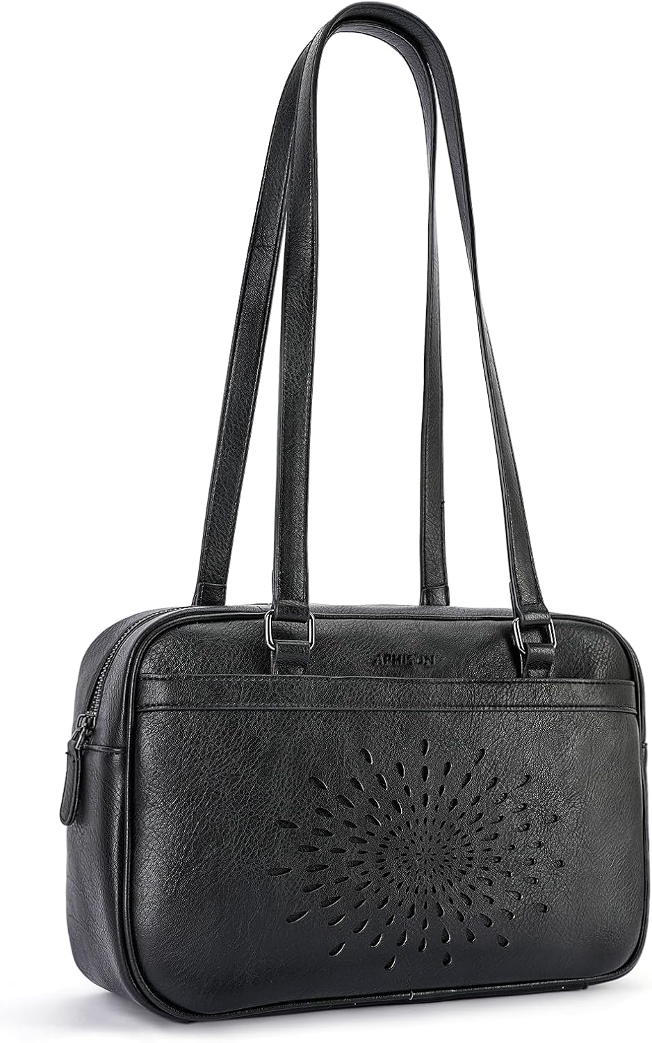 APHISON Vegan Leather Shoulder Purses for Women with Top Handle Strap, Ladies Handbags, Tote Hobo Bags Sunflower Design