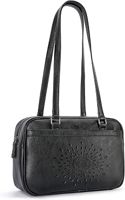 APHISON Vegan Leather Shoulder Purses for Women with Top Handle Strap, Ladies Handbags, Tote Hobo Bags Sunflower Design