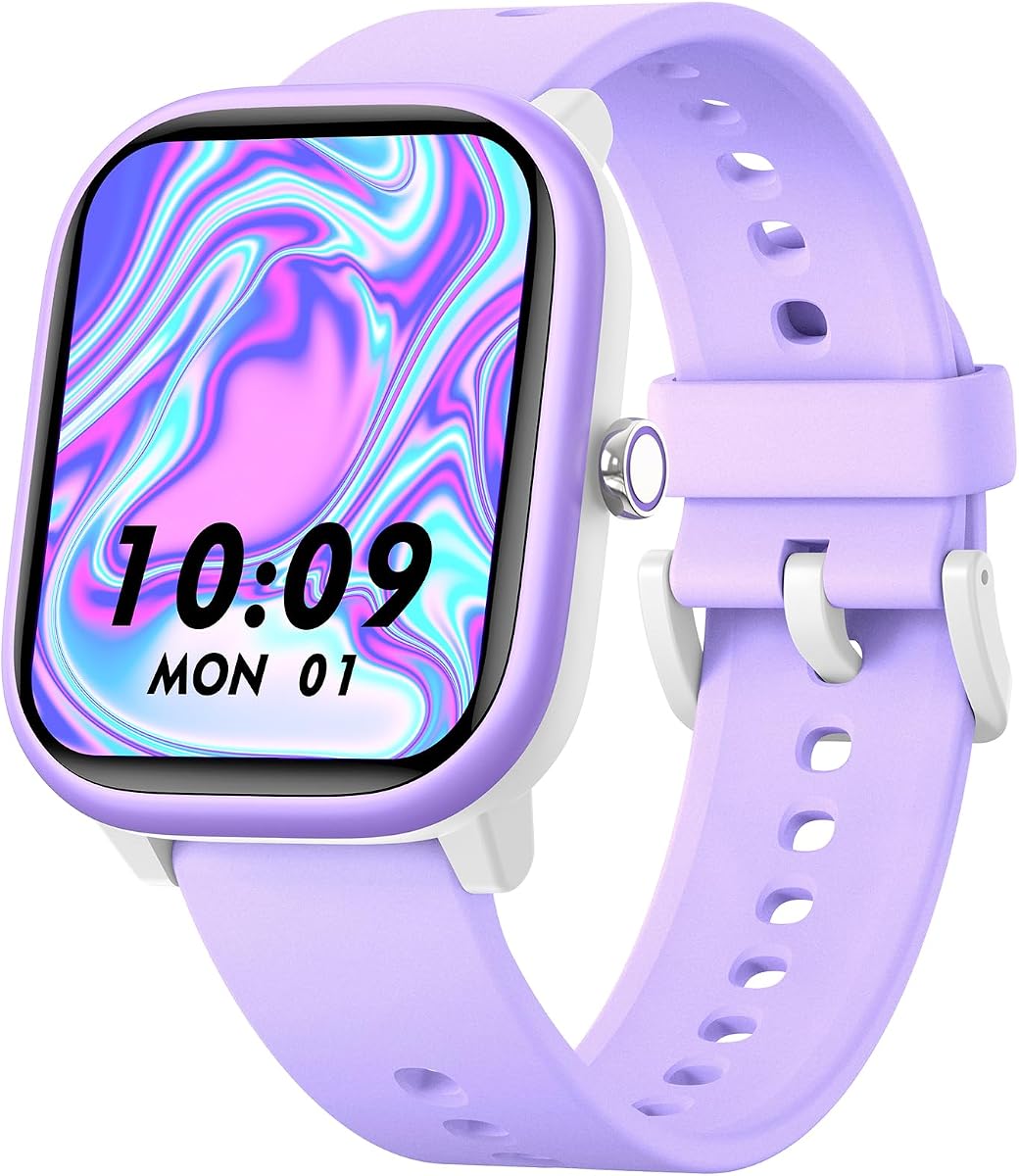 Reloj inteligente para niños, niñas y niños, no necesita aplicación/teléfono, 1,8 pulgadas IP68, resistente al agua, reloj deportivo para niños, podómetro, frecuencia cardíaca, monitor de sueño, contador de pasos, 12 juegos de rompecabezas para niñas, niños y adolescentes de 6 a 16 años