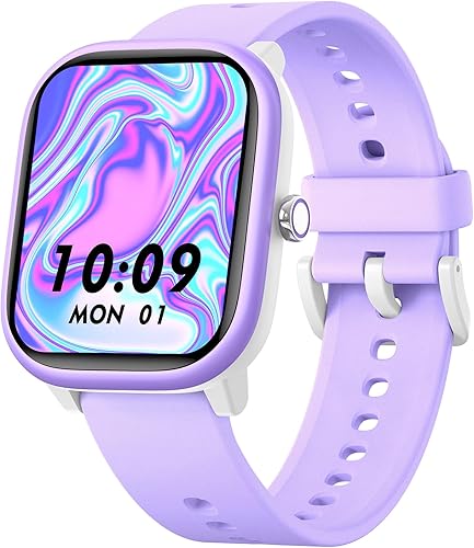 Reloj inteligente para niños y niñas, no necesita aplicaciónteléfono, IP68 de 1.8 pulgadas, impermeable, deportivo, podómetro, frecuencia cardíaca,