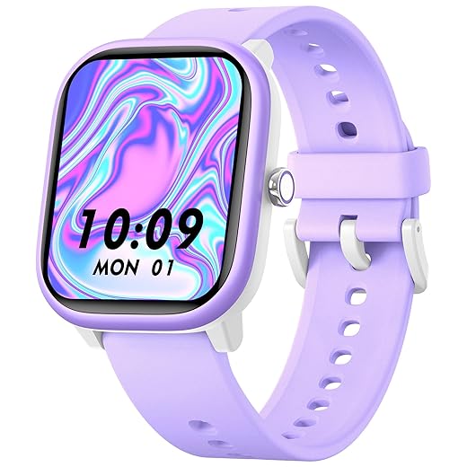Smart Watch for Kids Girls Boys No APP/Phone Needed, 1.8" IP68 Waterproof Sport Kids Watch Pedometer, Heart Rate, Sleep Monitor, Step Counter, 12 Puzzle Games for Girls Boys Teens 6-16