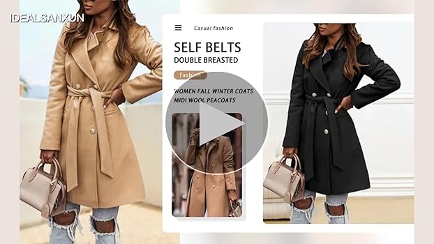 WOOL CHECK TRENCH COAT  Mサイズ WOOL CHECK TRENCH COAT Mサイズ Women's Gray Check Wool