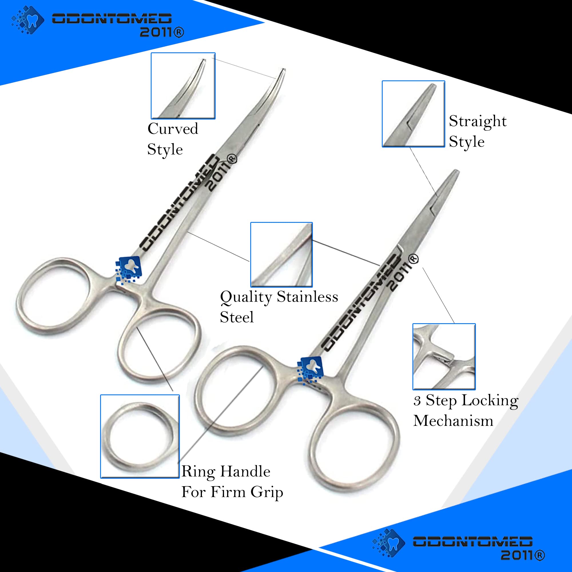 OdontoMed2011 Hemostat Set - 8 Piece -4
