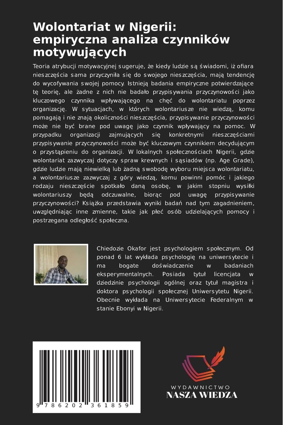 Wolontariat w Nigerii: empiryczna analiza czynników motywujących: empiryczna analiza czynników motywujących