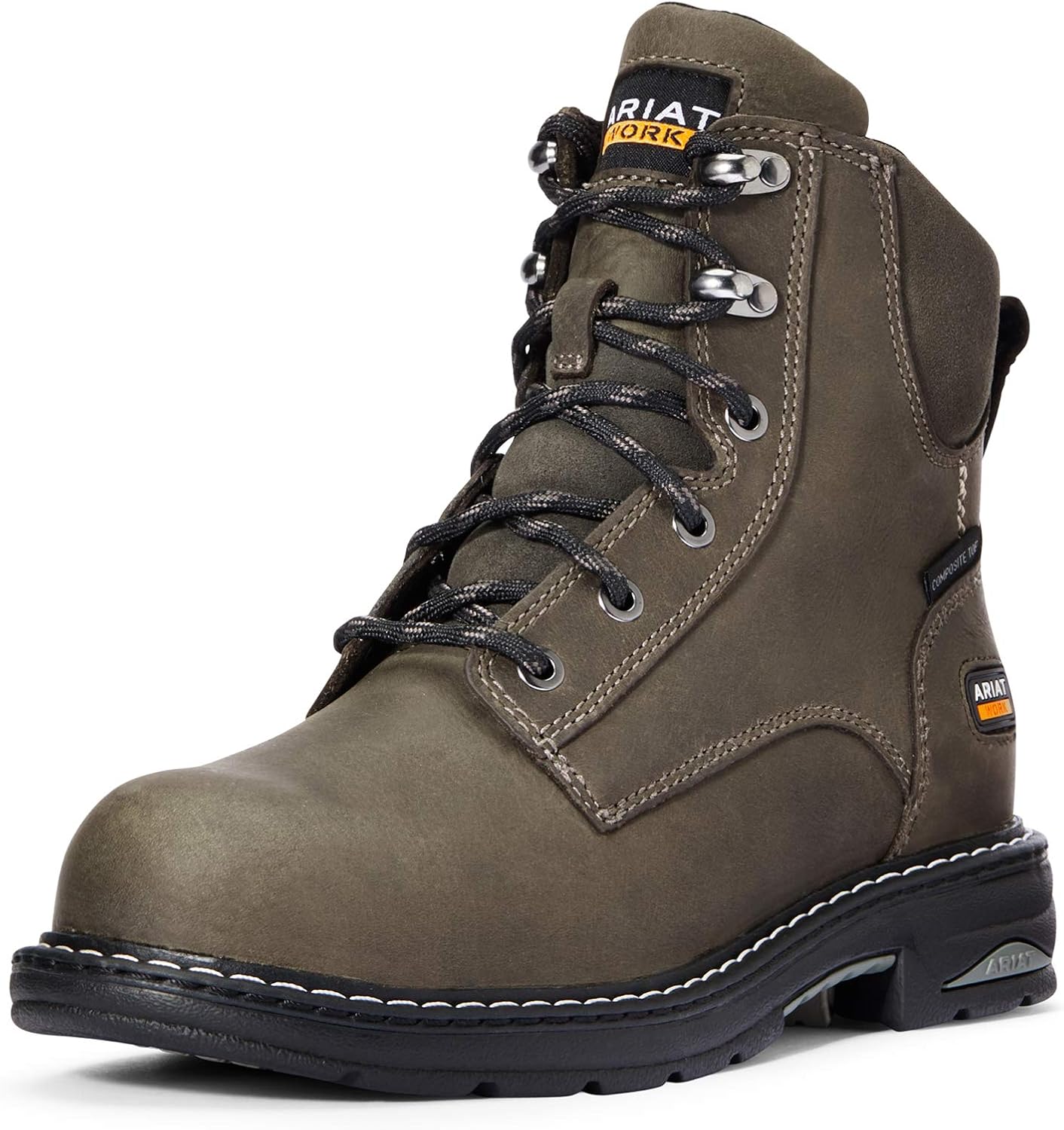 Ariat Womens Casey 6" Composite Toe Work Boot Shadow 9