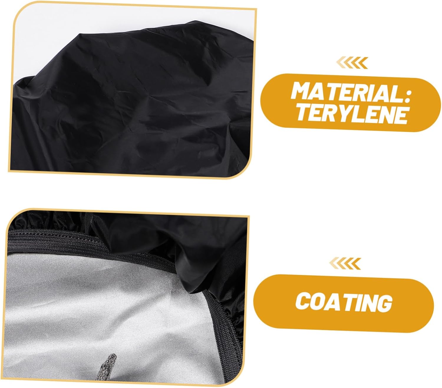 WOONEKY 1set Backpack Rainproof Cover Tarp for Hiking Camping Biking Professional Design Elastic Band
