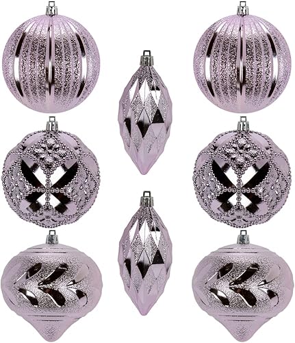 Adornos de bola de Navidad de 2.36 pulgadas, color dorado, 36 piezas inastillables, decoración de árbol de Navidad, juego para colgar en bodas,