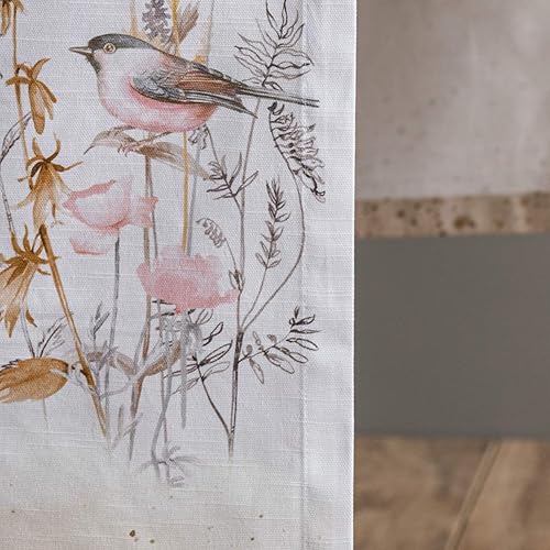 Miniatura 7 de Maison d' Hermine - Camino de mesa de 100% algodón, para decoración de mesa, comedor, casa, boda, bufé, flores de prado, beige (una capa),