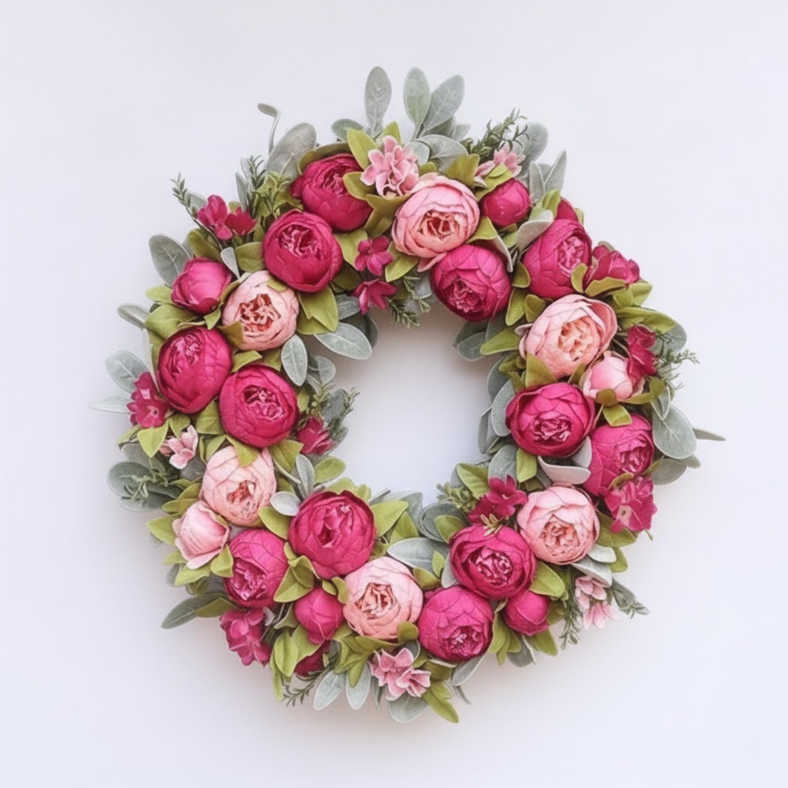 rockible Cronne Artificielle Polyvalente Élégante, Cronne Pivoines, Romantique, Guirlande Florale, pr Mariage, lon