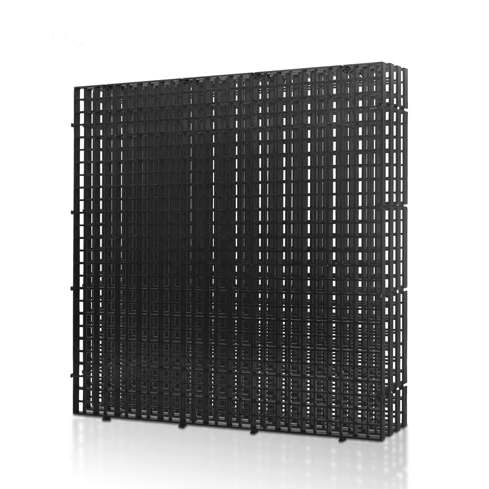LINLAN 4 Pieces 11.8x11.8in (30X30cm) Aquarium Grid Plastic, Fish Tank Divider, Egg Crate for DIY Filtration and Bottom Protection in Aquascaping (