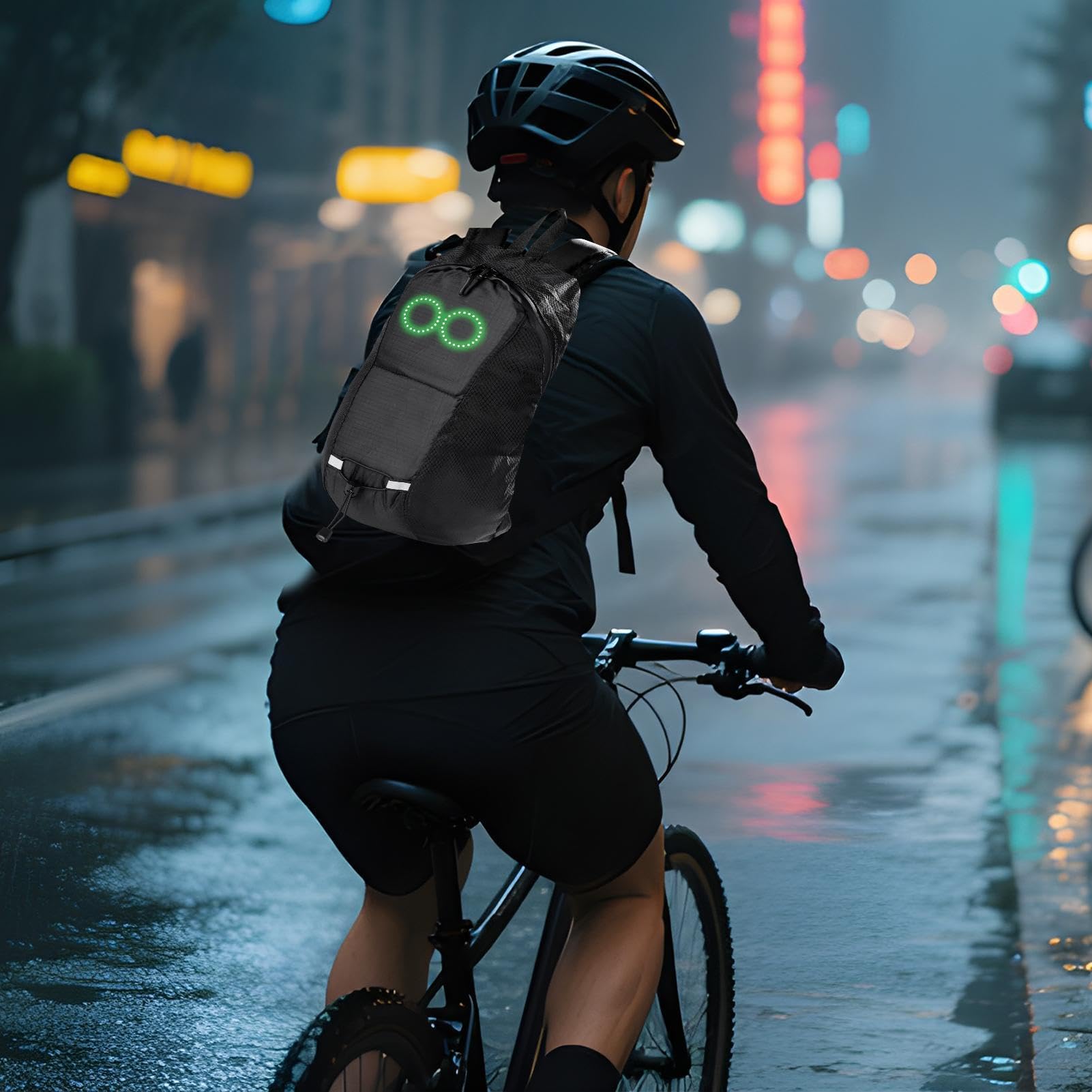 LED-Motorrad-Rucksack, dynamischer leichter Rucksack für Reisen