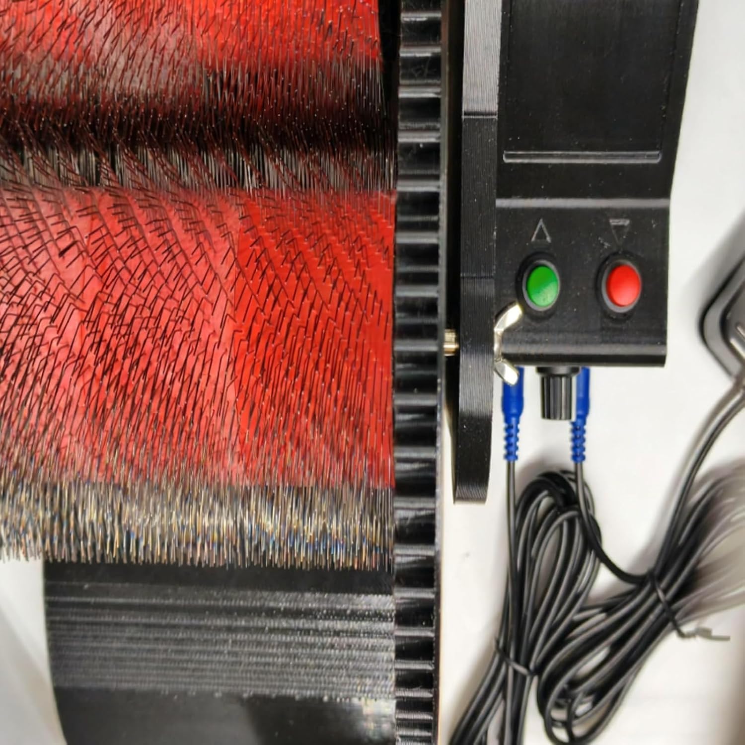 Elektryczna kardówka bębnowa z filcu wełnianego, 50 W, z pedałem nożnym, regulowana prędkość, maksymalna prędkość 56 obr./min, do filcu wełnianego, dla entuzjastów majsterkowania