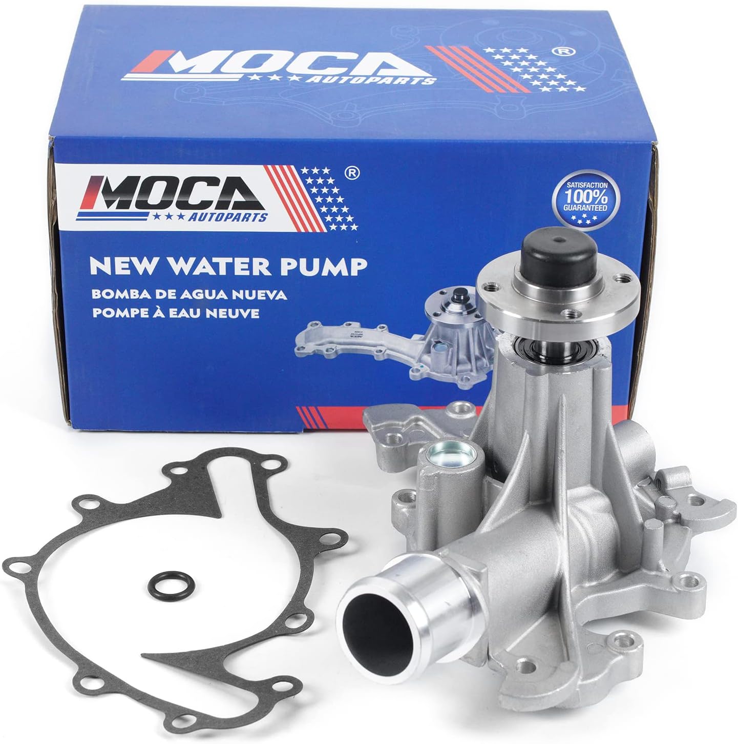 MOCA 125-2101 Engine Water Pump Fits 1997-2008 for Ford F150 4.2L & 1997-2003 for Ford Econoline E150 E250 4.2L V6