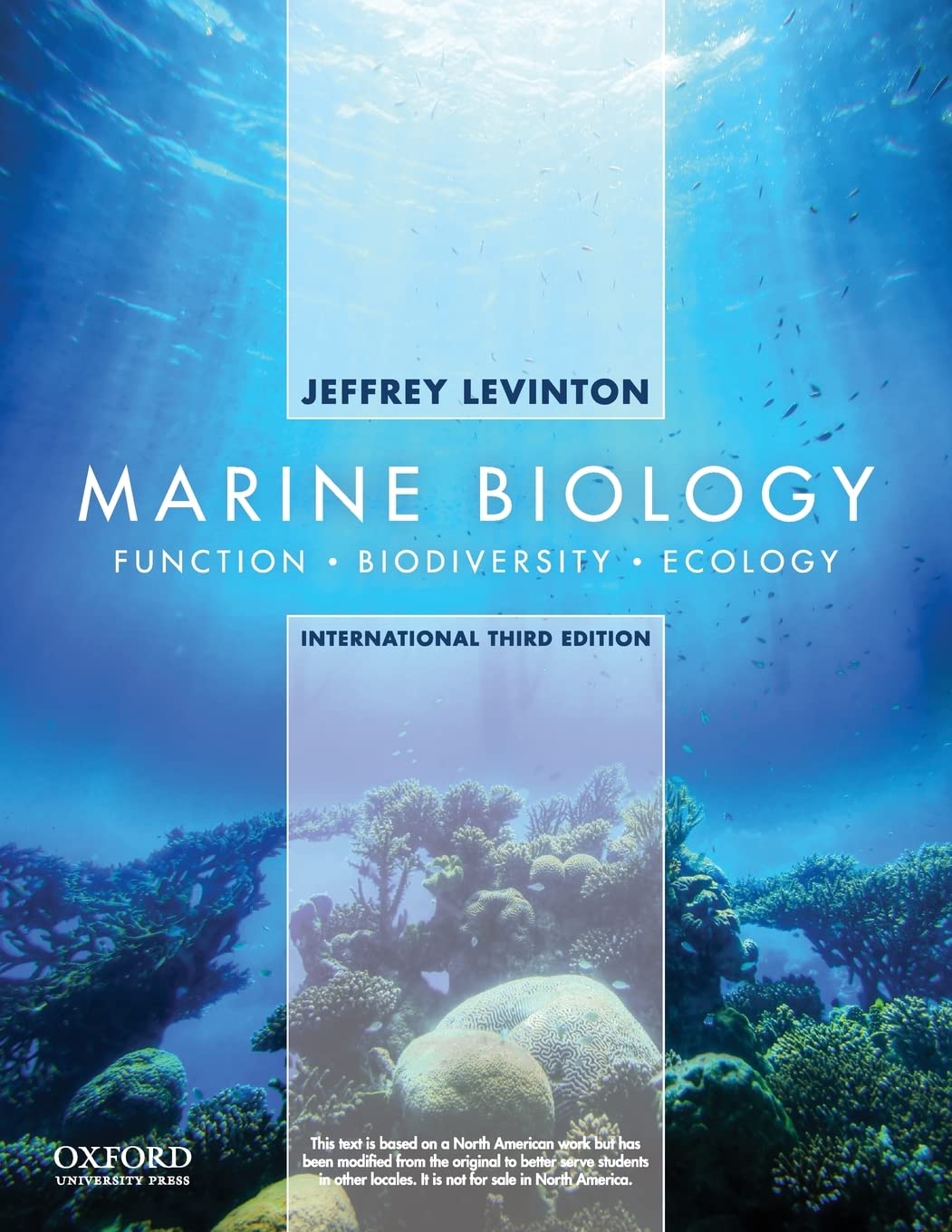 Marine Biology: International Edition: Function, Biodiversity, Ecology