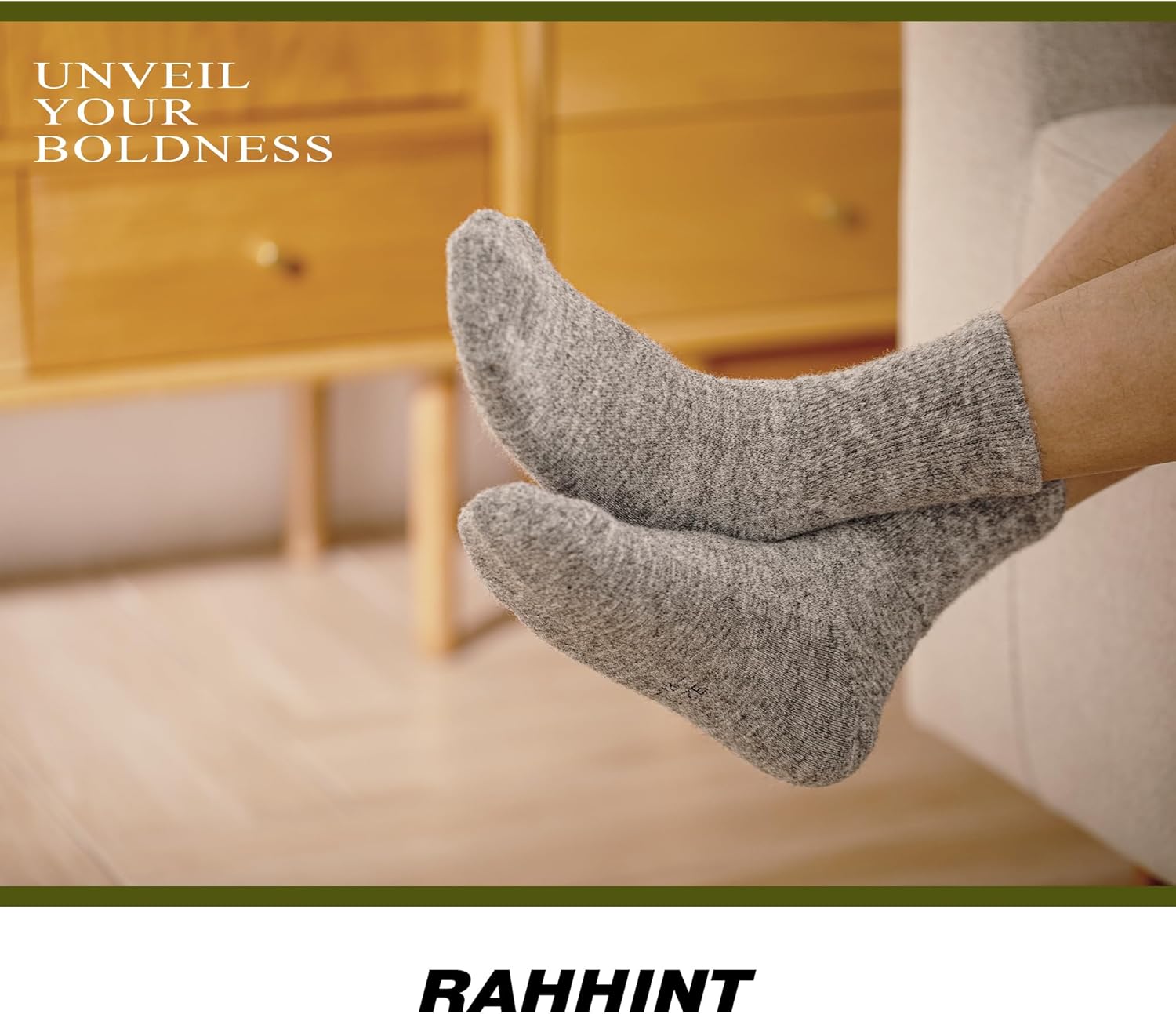 Alpaca Wool Diabetic Socks for Men Women Non Binding Wide Loose Fit Thick Warm Soft Seamless Moisture Breathable - Image 4