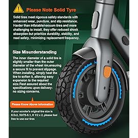 BANGTING 2PCS Upgrade 50/75-6.1 Scooter Off-road Solid Tires, 8.5x2 inches Tires Tubeless for Gotrax GXL V2/XR/APEX, 8 1/2 x2 Tire Replacement for Hiboy S2, Xiaomi 3 Lite/3/Pro 2/1s/M365
