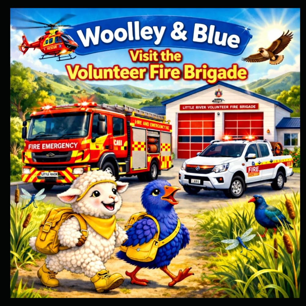 Woolley and Blue visit the Volunteer Fire Brigade: Little River New Zealand (Woolley and Blue's Adventures)