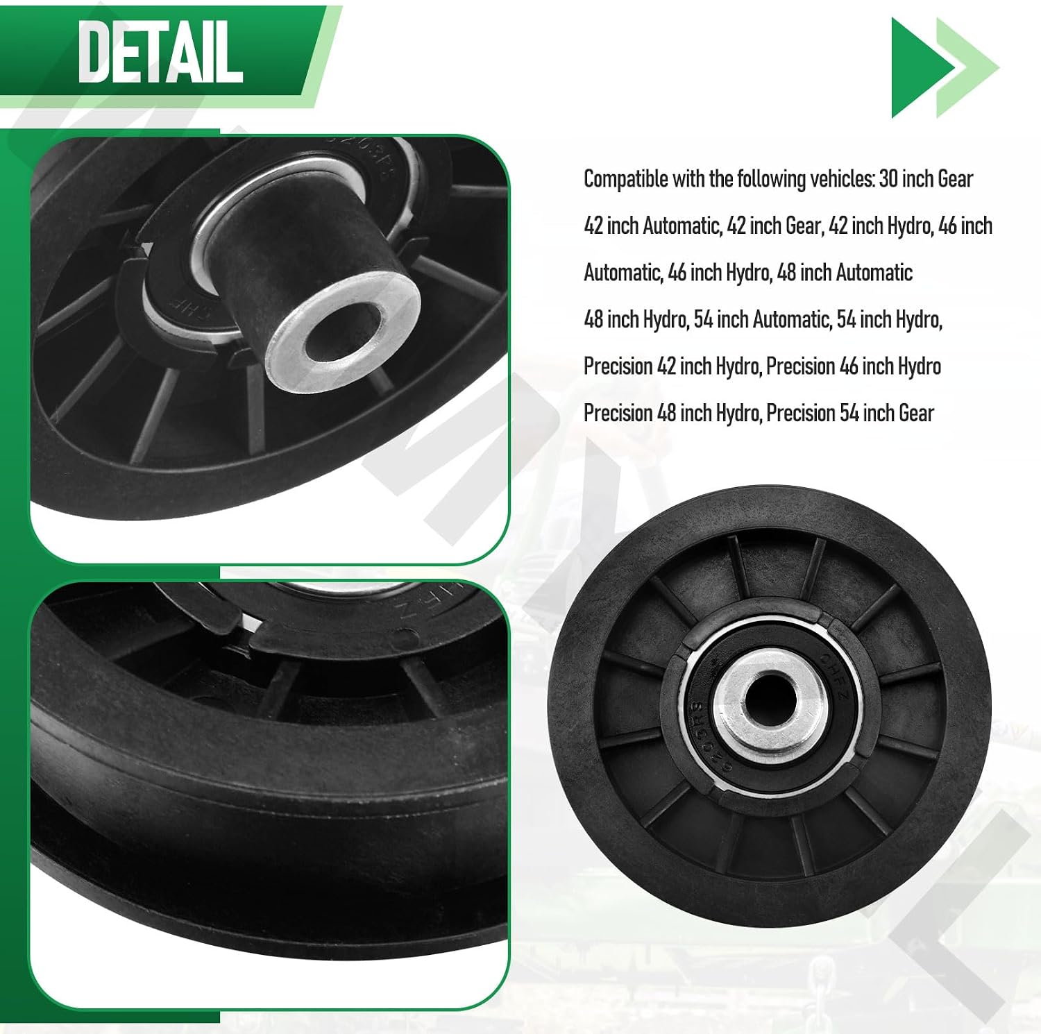 21546331 Idler Compatible with ARIENS/Gravely .910" Offset 936001, 936007, 936037, 936039, 936040, 936041, 936042, 936043, 936044 Lawn Tractor
