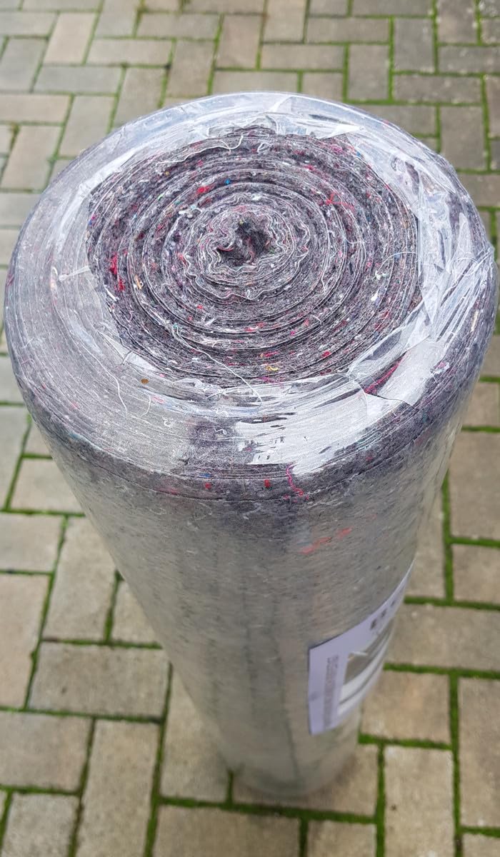 Bâche de protection non tissée de 50 m² (1 m x 50 m) - 180 g/m² - Antidérapante - En polyéthylène