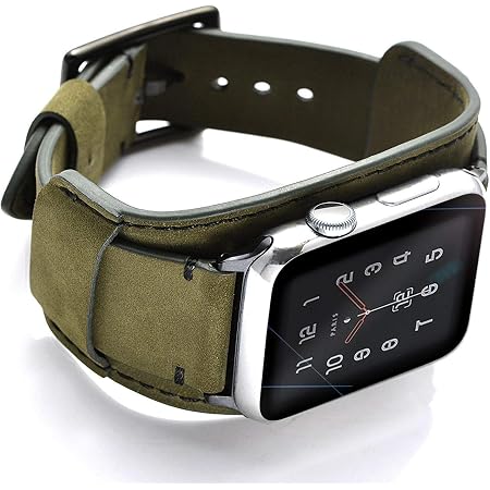Amazon.com: CooBes - Correa de cuero genuino compatible con reloj Apple  Watch de 44 mm y 42 mm Series 4, 3, 2 y 1 para hombres y mujeres :  Celulares y Accesorios