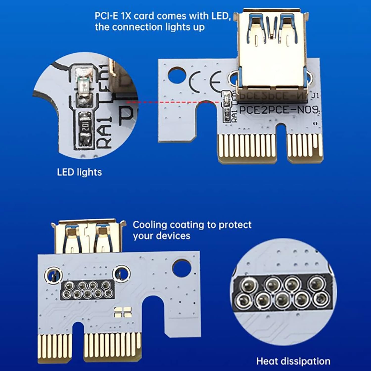 6 個 VER012 USB 3.0 PCI-E VER012 エクスプレスケーブル用ビデオカード X16 エクステンダー PCI-  Amazon.co.jp: 6個セット USB 3.0 PCI-E Express PCI-E 1X to 16X ライザー エクステンダーカード  USB 3.0 PCI-E Express 拡張子ケーブル ビットコイン採掘 マイニング ...