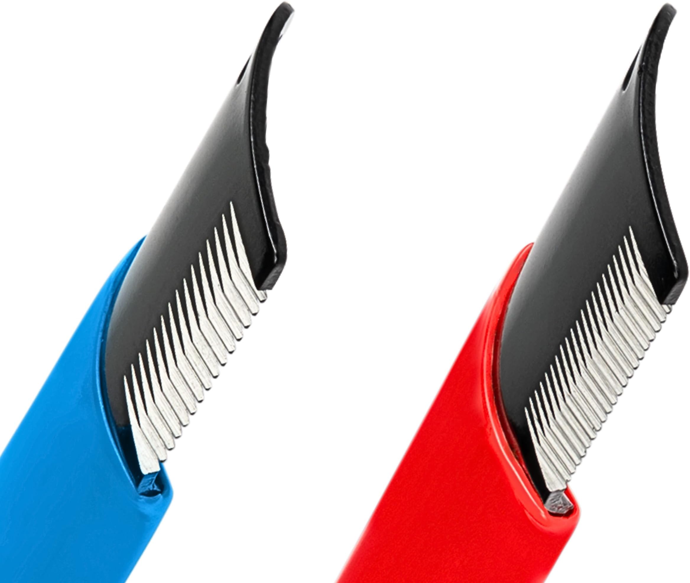 Masterclip (2 Pack) Stripping Knife for Dogs Pets Horses – Professional Hand Stripping Combs for Grooming & De Shedding - Coarse & Fine Hair Coats