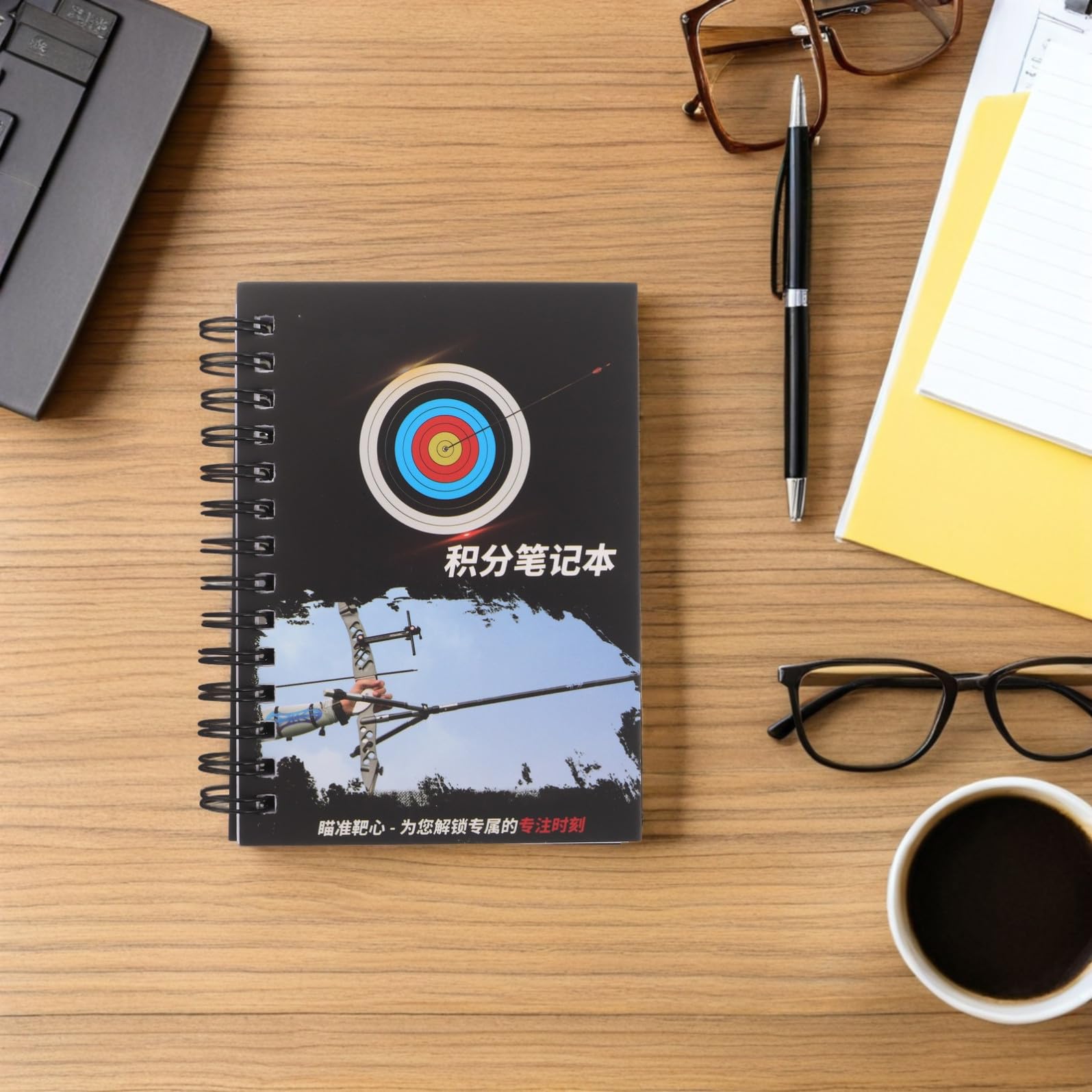 Cuaderno de puntuación para tiro con arco, tamaño pequeño portátil, numerosas hojas, registro de puntuación multifuncional para competiciones y entrenamientos deportivos