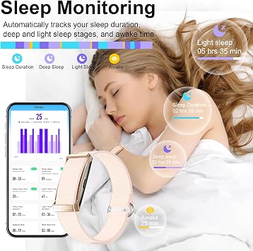 Smart Bracelet, Health Activity Fitness Trackers with Heart Rate Sleep Monitor, 24/7 Blood Oxygen/Calorie/Stress/Step Tracker, Health Fitness Bands, 170+ Sports Modes Smart band with Free APP, 2 Bands