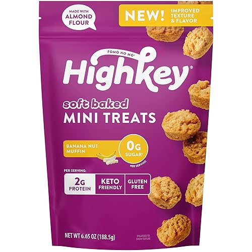 Vista 21 de HighKey Muffins de pastel de cumpleaños bajos en azúcar, bocadillos keto bajos en carbohidratos de 2 onzas, paquete de 3, mini magdalenas sin gluten