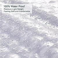 Vista 3 de Forro de cortina de ducha transparente de EVA, forros de ducha de plástico 3D 5G con 12 ojales de metal a prueba de óxido e imanes