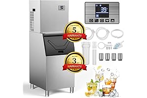 550 lbs/Day Commercial Ice Maker Machine Commercial Nugget Ice Maker with Bin for Business-1033W