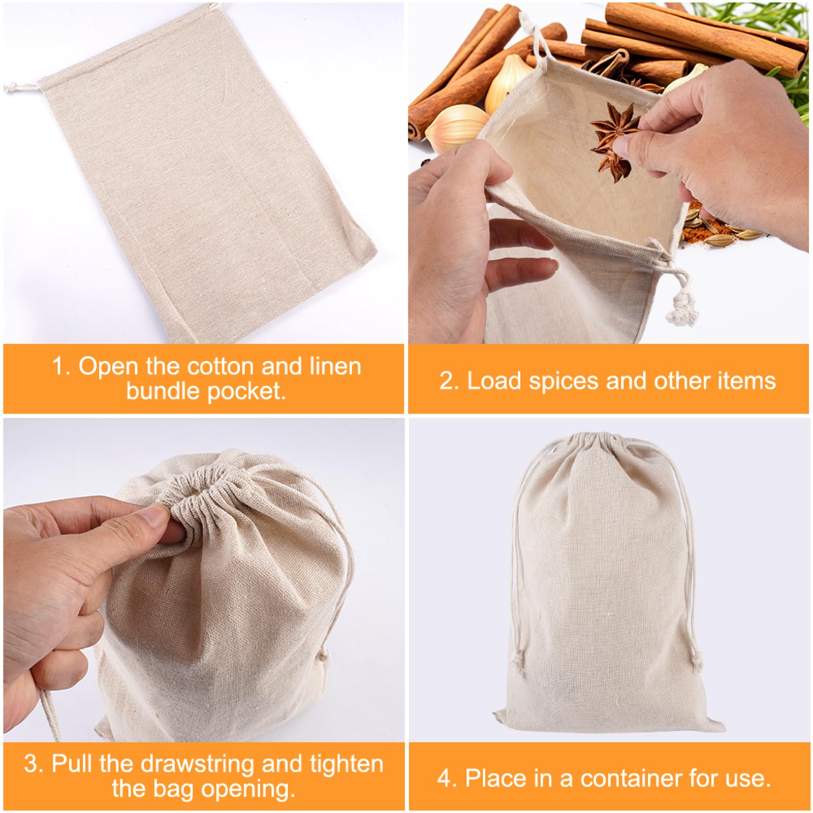 9 Sacchetti ussola 20x30c, Borsa Regalo con Coulisse Riutilizzabile e Resistente Sacchetti