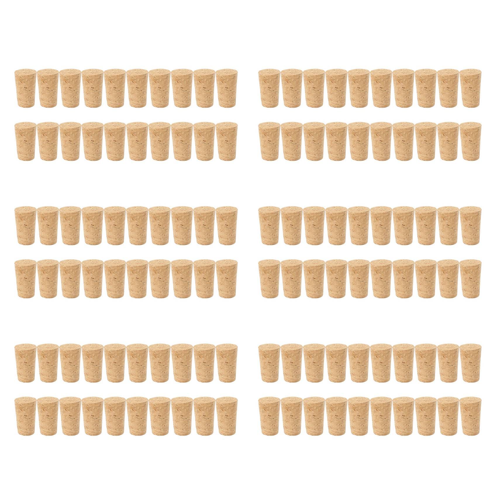 Hndhbfgrt 120Pcs/Lot Wood Corks Wine Stopper Wood Bottle Stopper Cone Type Wine Bottle Corks Plug Sealing Cap Beer Bottle Corks