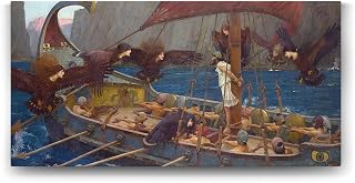 John William Waterhouse - Ulysses and the Sirens Tablosu - 160x80cm