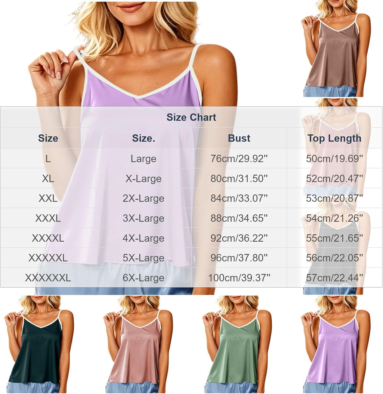 Oplxuo Women's Sleep Cami Top Spaghetti Strap V Neck Modal Pajama Tops Loose Casual Camisole for Daily Loungewear